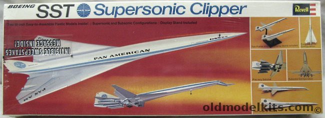 Revell 1/200 Boeing 2707 SST Supersonic Clipper - Pan Am 2 Kits (B2707), H263-300 plastic model kit